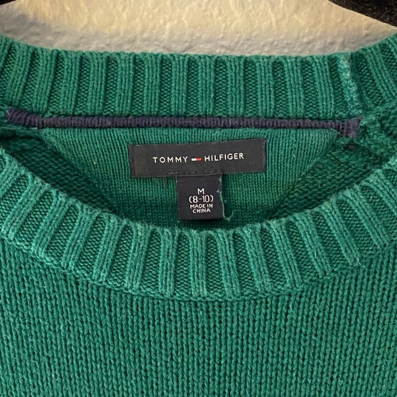 Tommy Hilfiger Basic Green Sweater - Picture 2 of 2